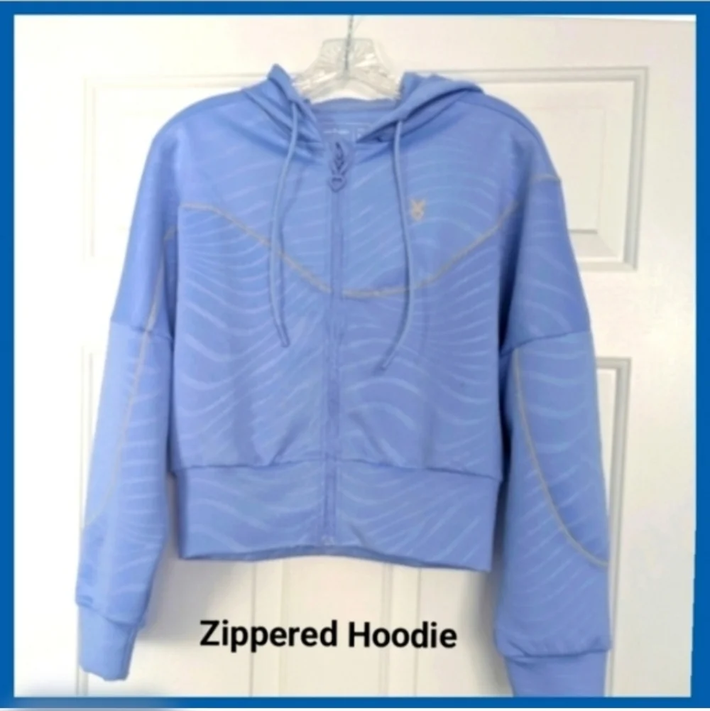 Sweatshirt hoodie By Cardio Bunny WAVES - VIBES Zip-up medium Cardio Bunny WAVE - Picture 9 of 11